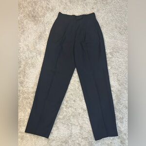 Vintage Wool Italian Mariano Rubinacci Black Trousers